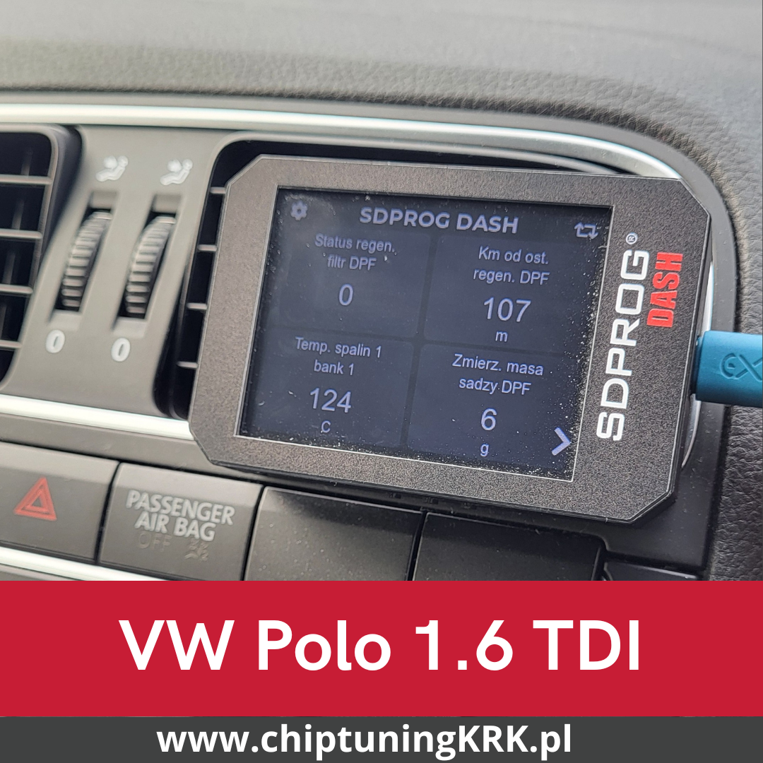 Monitor silnika SDPROG DASH + interfejs SDPROG OBD - WSKAŹNIKI DPF