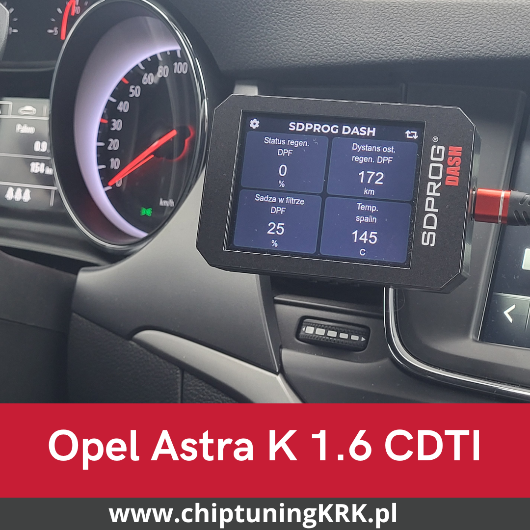 Monitor silnika SDPROG DASH + interfejs SDPROG OBD - WSKAŹNIKI DPF