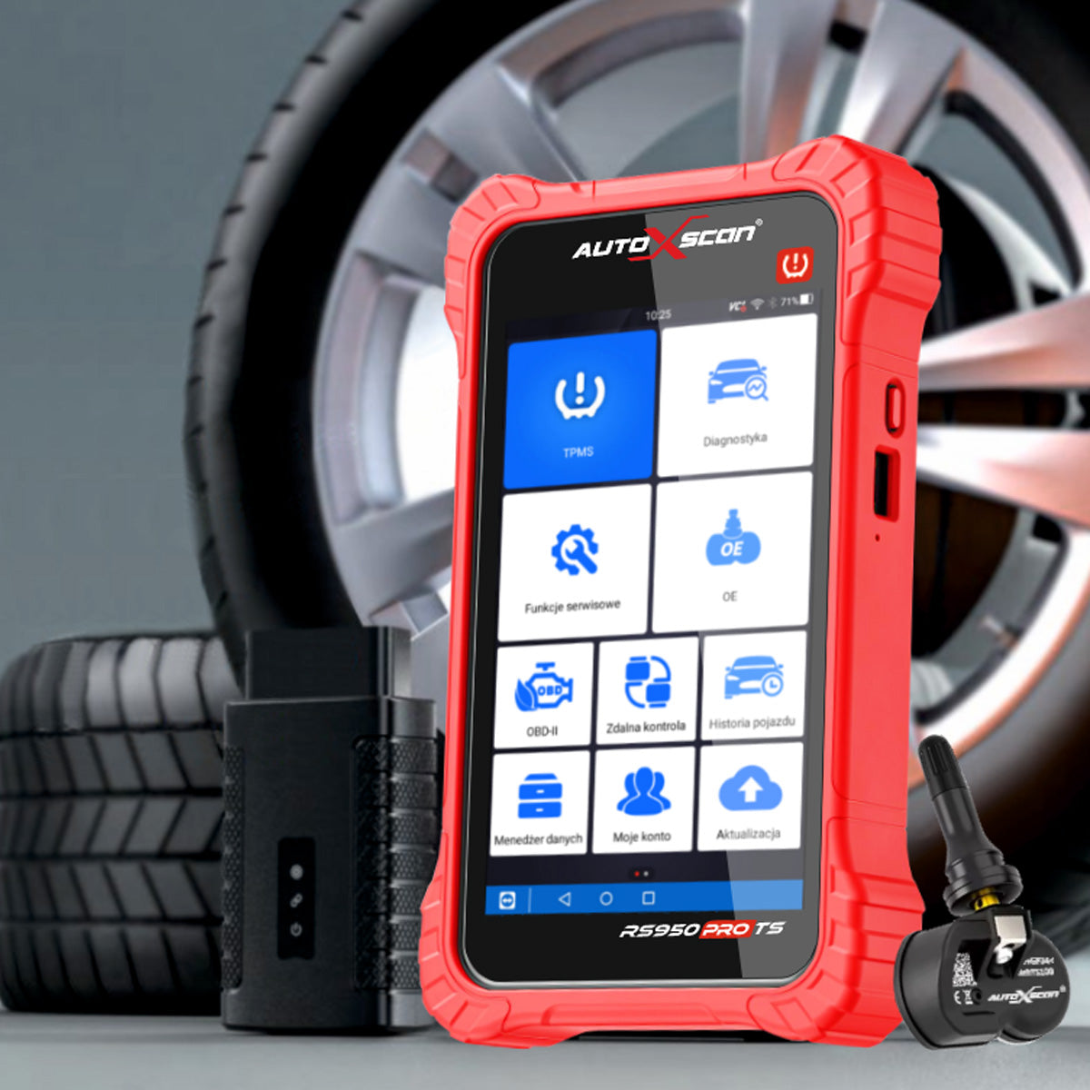AutoXscan RS950 PRO TS - tester diagnostyczny+programator TPMS