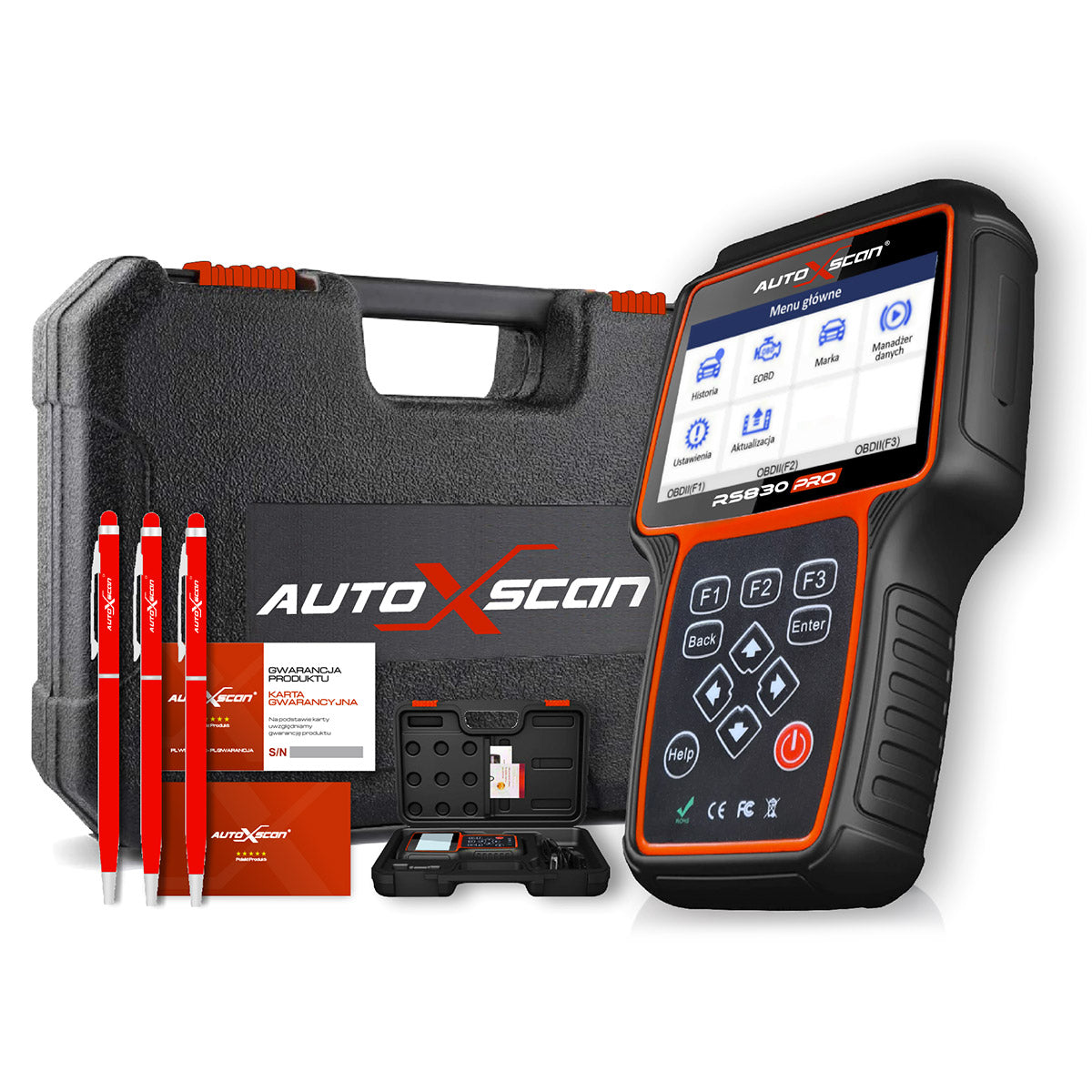 AutoXscan RS 830 - Full / wszystkie marki - tester diagnostyczny
