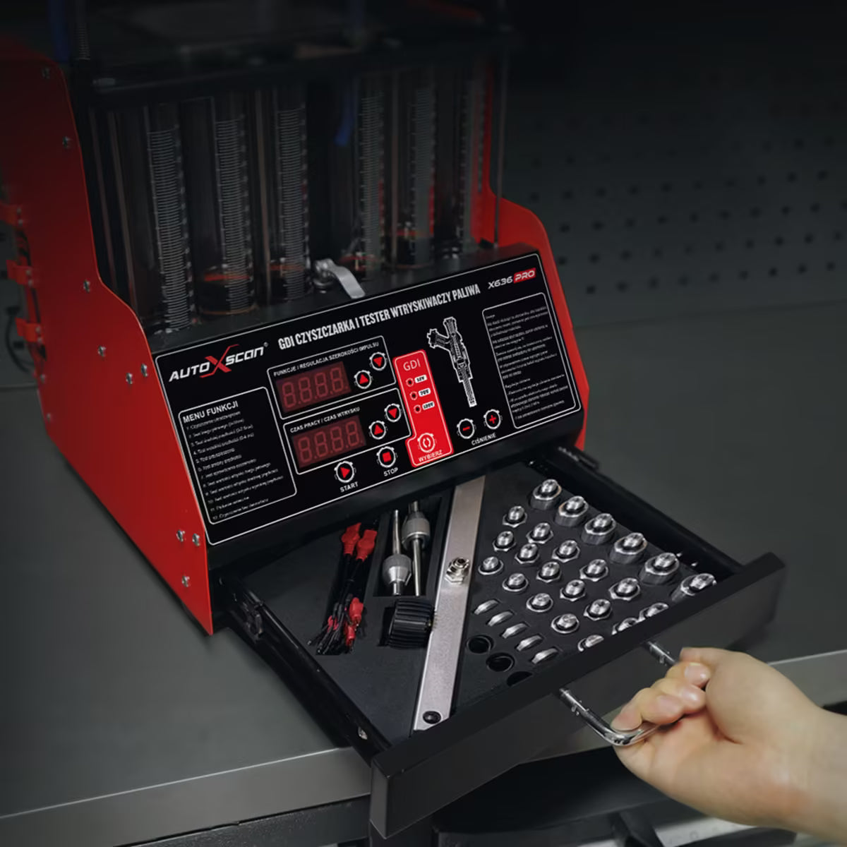 Tester do Czyszczenia Wtryskiwaczy GDI - X636 PRO