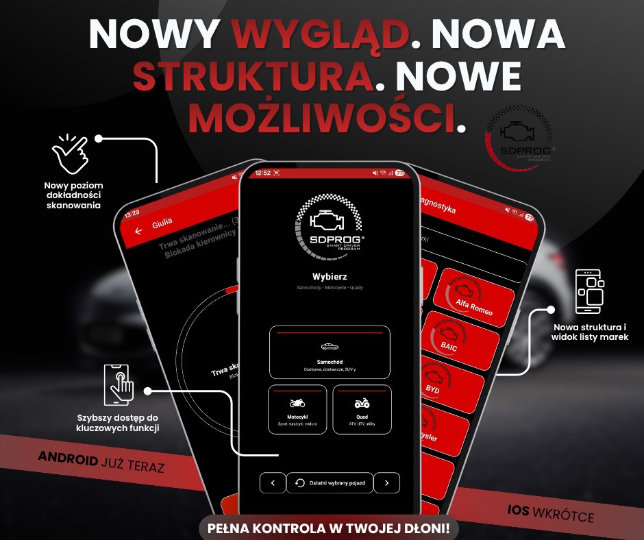 Interfejs diagnostyczny SDPROG OBD + program do diagnostyki samochodów i motocykli + Quad