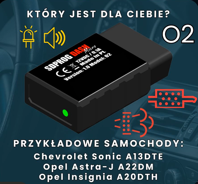 SDPROG DASH MICRO – monitor filtrów DPF / FAP / GPF