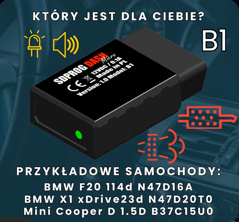 SDPROG DASH MICRO – monitor filtrów DPF / FAP / GPF