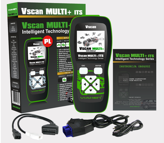 Skaner Diagnostyczny Vscan MULTI+ ITS 2w1 – VAG + OBD2 (Wersja PL)